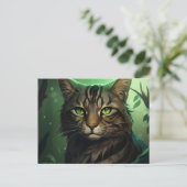 Cats in the Wild Briefkaart (Staand voorkant)