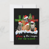 Cats Jesus is de reden voor het kerstfeest.. Bedankkaart (Voorkant)