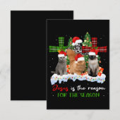 Cats Jesus is de reden voor het kerstfeest.. Bedankkaart (Voorkant / Achterkant)