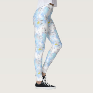 Cats Kat Pattern, Cats Play en Cats zeggen Hallo Leggings