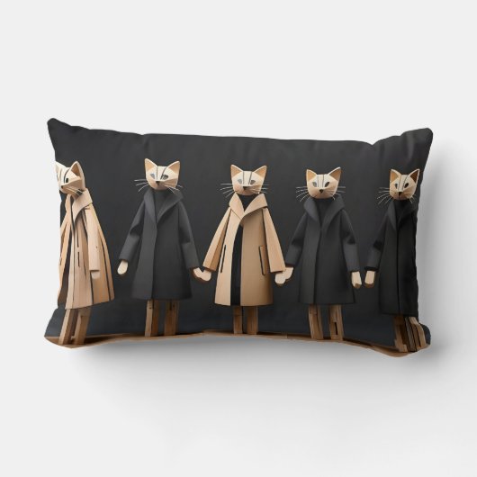 cats - Katzen Kussen (Achterkant)