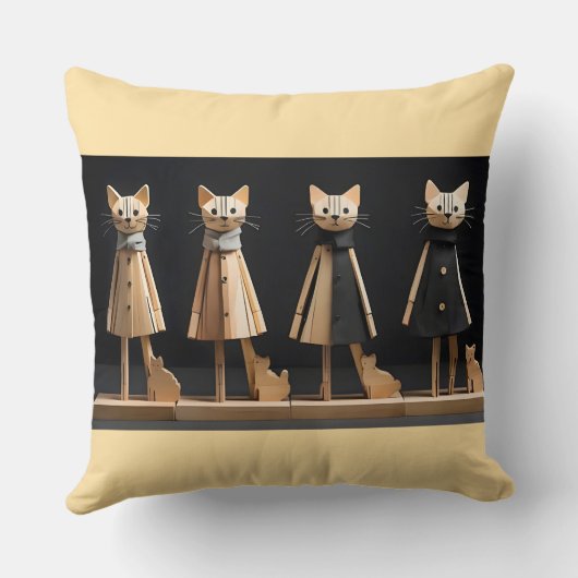 cats - Katzen Kussen (Achterkant)