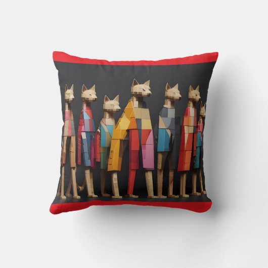 cats - Katzen Kussen (Achterkant)