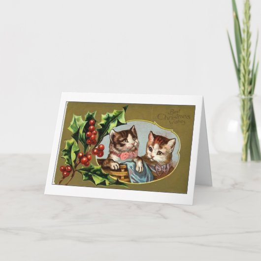  Cats Kerst Kaart (Voorkant)
