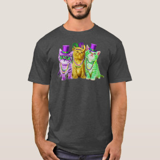Cats Kitten Kat Mardi Gras Festival T-shirt