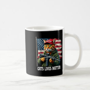Cats Lives Probleem Grappig Trump 2024 Kat Stemmen Koffiemok