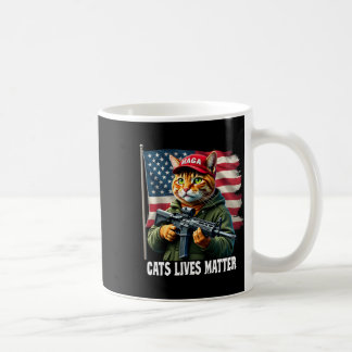 Cats Lives Probleem Grappig Trump 2024 Kat Stemmen Koffiemok