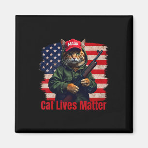 Cats Lives Probleem Grappig Trump 2024 Kat Stemmen Magneet