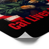 Cats Lives Probleem Grappig Trump 2024 Kat Stemmen Poster (Hoek)