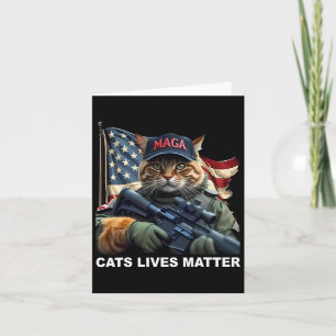 Cats Lives Problem Grappig Trump 2024 Kat Kaart
