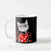 Cats Lover Heart Girls Kitten Valentine’s Day Wome Koffiemok (Links)