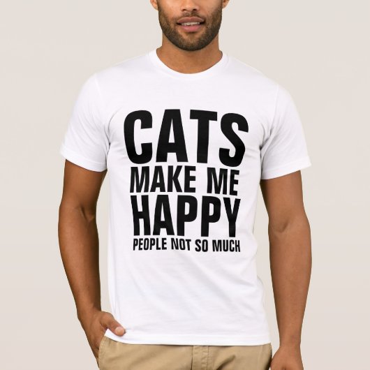 CATS MAKEN ME VERGETEN, MENSEN NIET ZO VEEL T-shir T-shirt (Voorkant)