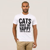 CATS MAKEN ME VERGETEN, MENSEN NIET ZO VEEL T-shir T-shirt (Voorkant volledig)