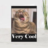 Cats Meme Graphic Silly Cat Humor Funny Cat Very C Kaart (Voorkant)
