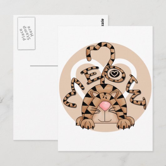 Cat's Meow Briefkaart (Voorkant / Achterkant)