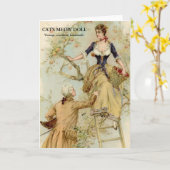 Cat's Meow Doll Wenskaart Kaart (Gele Bloem)