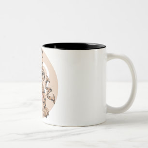 Cat's Meow Tweekleurige Koffiemok