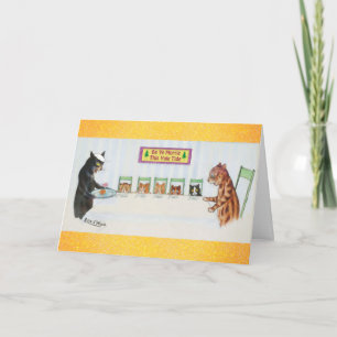 Cats Merry Brexit Christmas Kaart