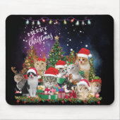 Cats Merry kermas Light Muismat (Voorkant)