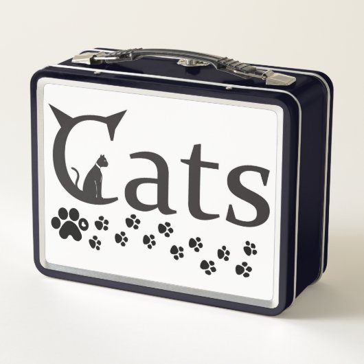 cats Metal Lunchbox (Achterkant)
