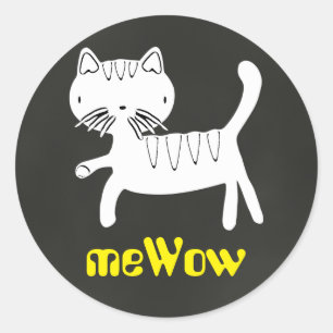 Cat's meWOW Chalk  Goed Werk Sticker