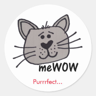 Cat's meWOW Goed Werk Beloning  Sticker