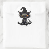 Cat's Midnight Reverie Ronde Sticker (Tas)