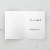 Cat's Moederdag SURPRISE. Kaart (Binnen)