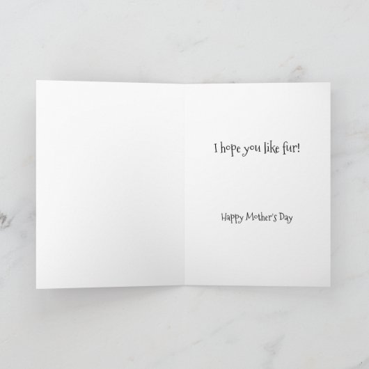 Cat's Moederdag SURPRISE! Kaart (Binnen)