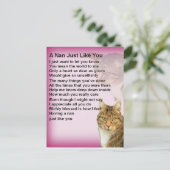 Cats Nan Poem Briefkaart (Staand voorkant)