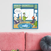 Cats Natural Enemy Funny Canvas Print (Insitu (Woonkamer))