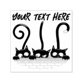 Cats Naughty, Playful and Funny Characters Zelfinktende Stempel (Design)