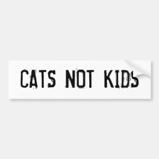 CATS NIET KINDER BUMPERSTICKER