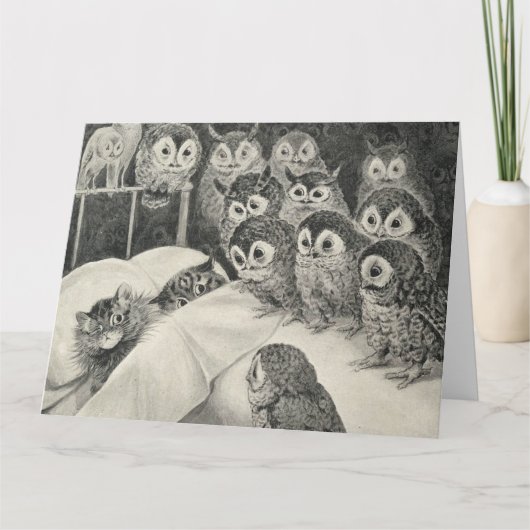 Cats Nightmare. Louis Wain Kaart (Voorkant)