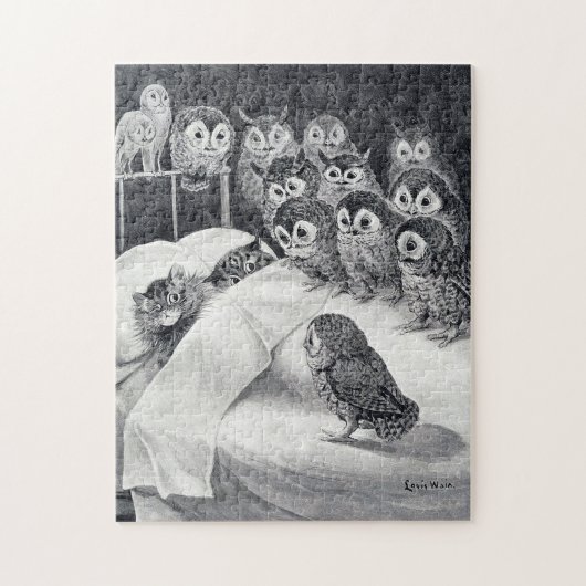Cats Nightmare Owl Bird, Louis Wain Legpuzzel (Verticaal)