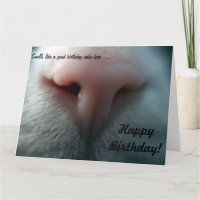 Cat's Nose voor Big Birthday Kaart