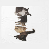 Cats on a blanket fleece deken (Voorkant (Horizontaal))