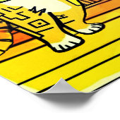 Cats on an Island Vacation in a Tiki Bar Poster (Hoek)