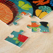 Cats on Bright and Colorful Background, Legpuzzel (Zijkant)