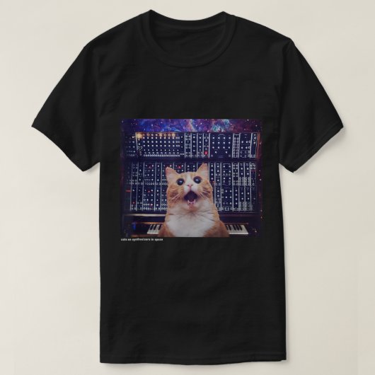 Cats On Synthesizers In Space Cat Owner Musician M T-shirt (Design voorkant)