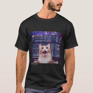Cats On Synthesizers In Space Cat Owner Musician M T-shirt