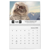 Cats on Vacation - Voeg Logo toe voor zakelijke ca Kalender (Jan 2026)