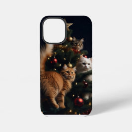 Cats Ornate Tree, Image , Customize,  iPhone 12 Mini Hoesje