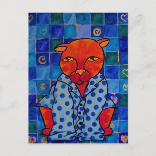 Cats Pajamas Briefkaart (Voorkant)