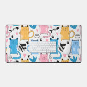 Cats Pattern Bureaumat (Keyboard & Muis)