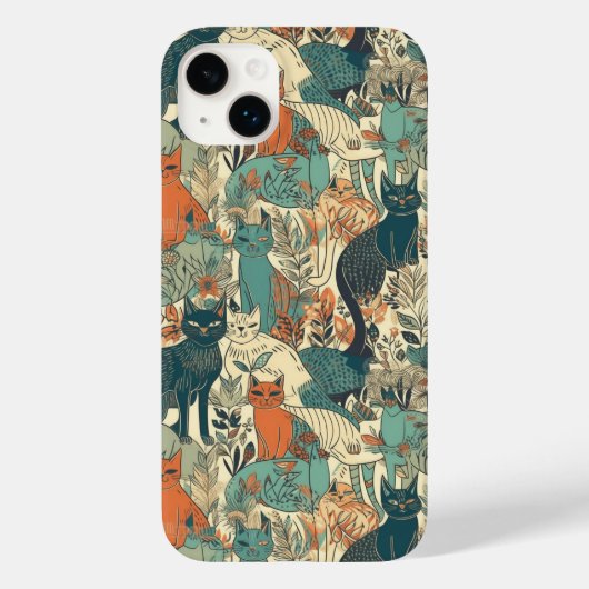 Cats Pattern Case-Mate iPhone Case (Achterkant)