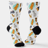 Cats Pattern for Cat Lovers Sokken (Gebogen)
