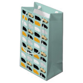 Cats Pattern Klein Cadeauzakje (Achterkant Gekanteld)