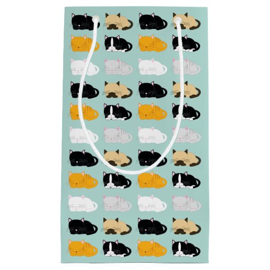 Cats Pattern Klein Cadeauzakje (Voorkant)