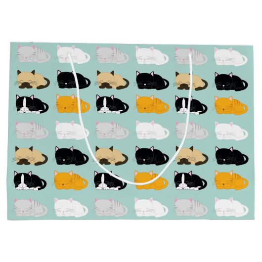 Cats Pattern Large Cadeautasje (Achterkant)